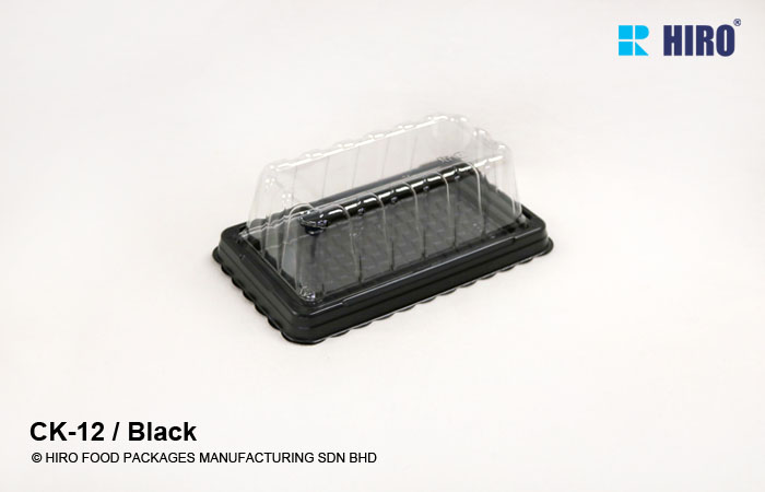 cake box CK-12 Black with lid
