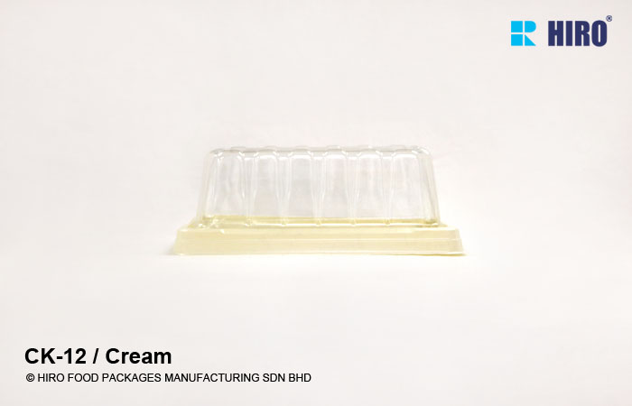 cake box CK-12 Cream with lid side