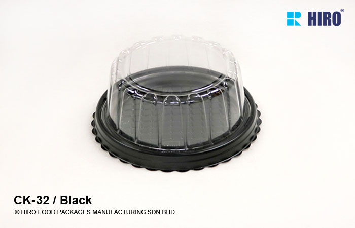 cake box CK-32 Black with lid