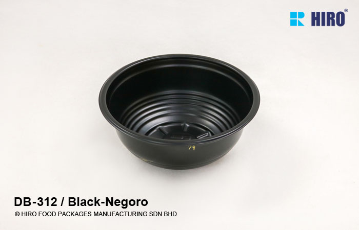 Donburi bowl DB-312 Black-Negoro