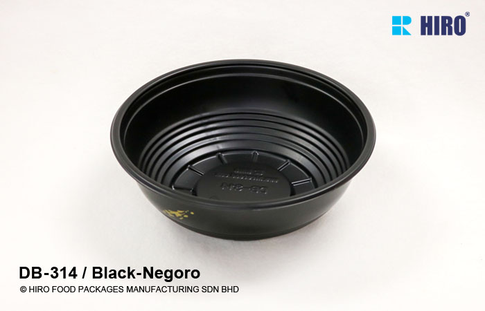 Donburi bowl DB-314 Black-Negoro