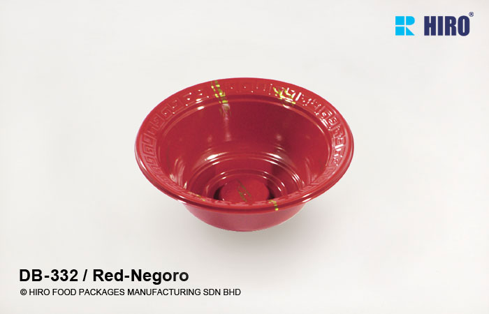 Donburi bowl DB-332 Red-Negoro