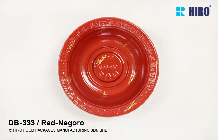 Donburi bowl DB-333 Red-Negoro top