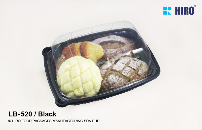 Lunch Box LB-520 Black food lid