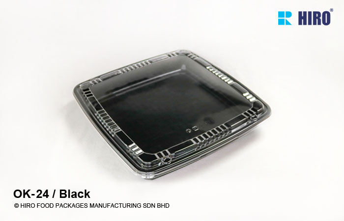 Sushi Platter OK-24 Black with lid