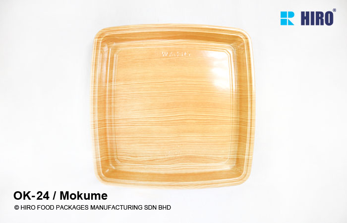 Sushi Platter OK-24 Mokume top view