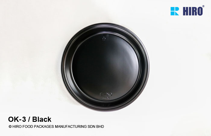 Sushi Platter OK-3 Black with lid