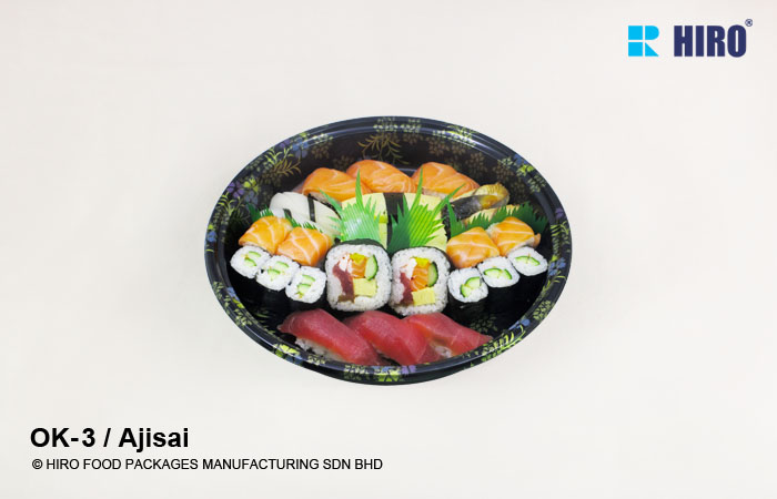 Sushi Platter OK-3 Ajisai with food