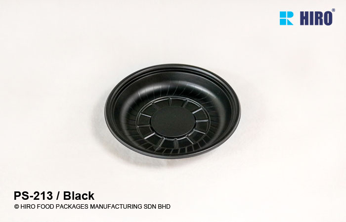Round shape container PS-213 Black