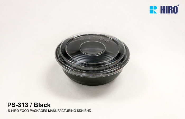Donburi bowl PS-313 Black lid