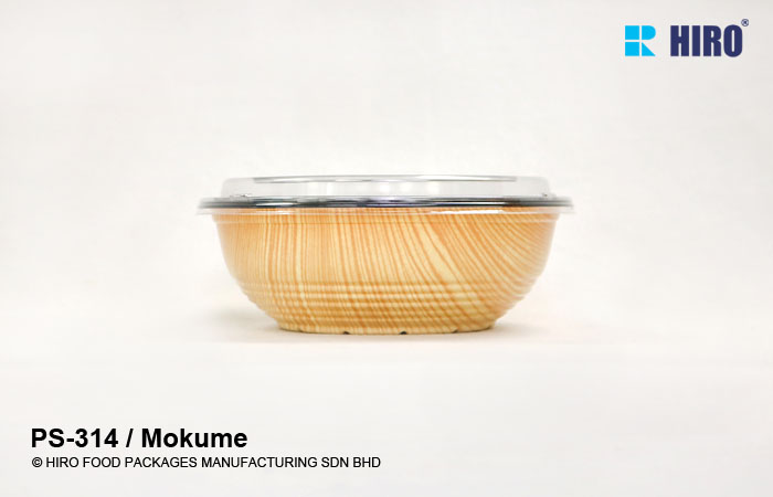 Donburi bowl PS-314 Mokume lid side