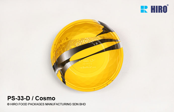 Round Diamond shape food container PS-33-D Cosmo top
