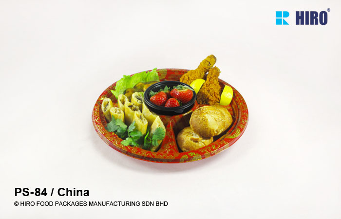 Hors d'oeuvre platter PS-84 China with food