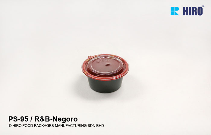 Sauces cup PS-95 R&B-Negoro with lid
