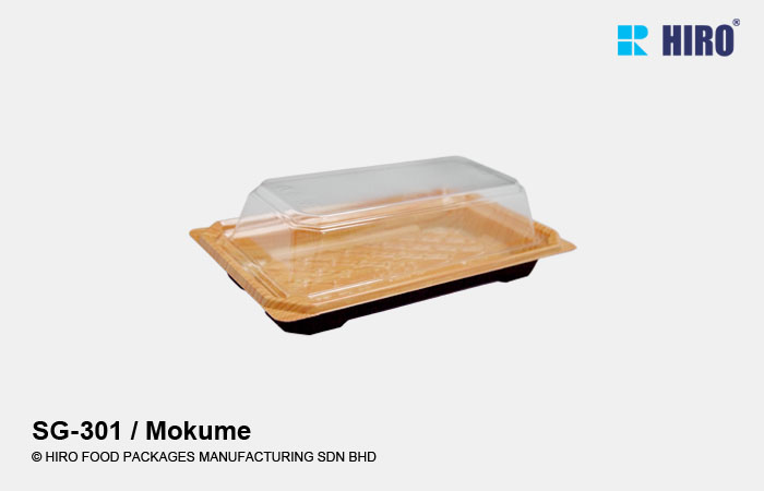 Sushi Tray SG-301 Mokume with lid
