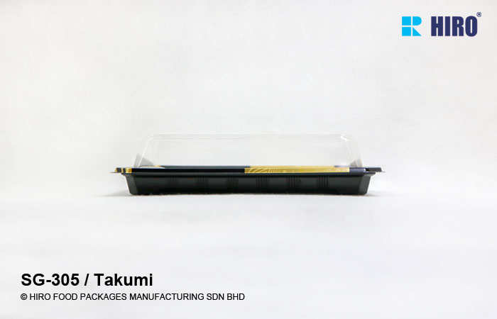 Sushi Tray SG-305 Takuwa with lid side
