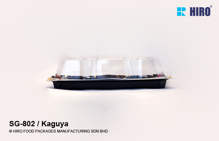 Sushi Tray SG-802 Kaguya with lid side