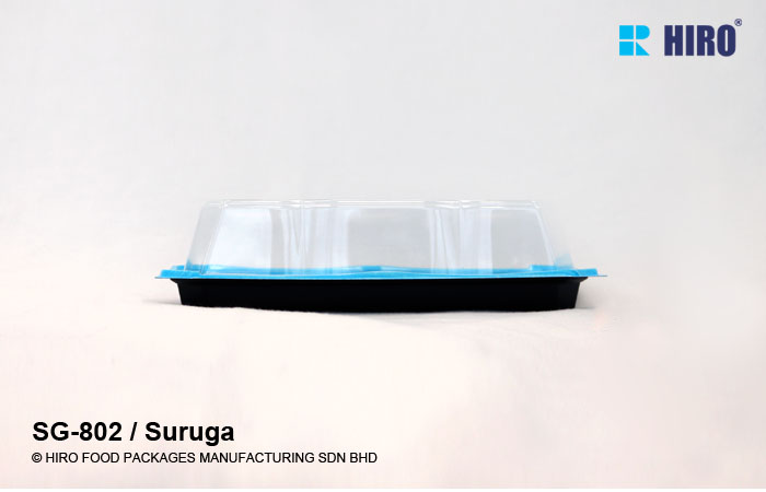 Sushi Tray SG-802 Suruga with lid side