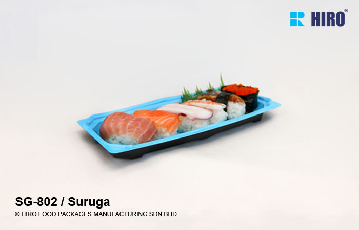 Sushi Tray SG-802 Suruga with food