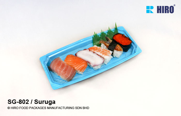 Sushi Tray SG-802 Suruga with food