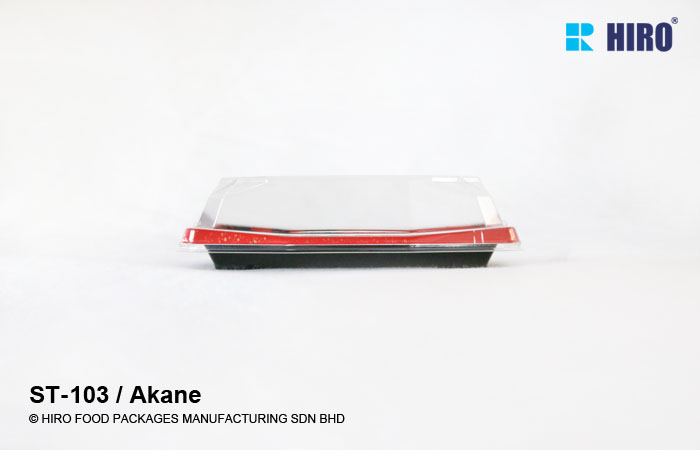 Sushi tray ST-103 Akane with lid side
