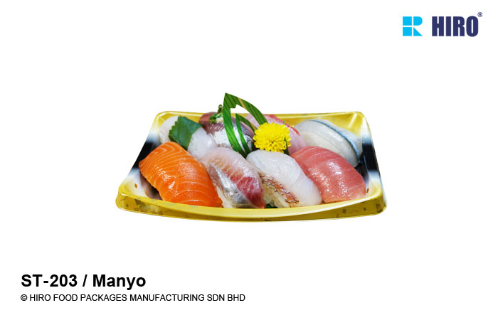 Sushi Tray ST-203 Manyo with food