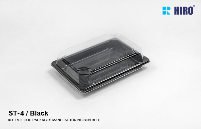Sushi Tray ST-4 Black with lid