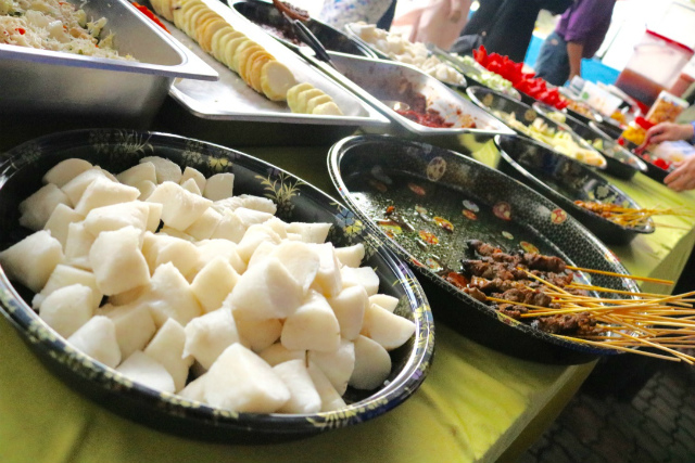 Variety of traditional Malay foods in OK-6