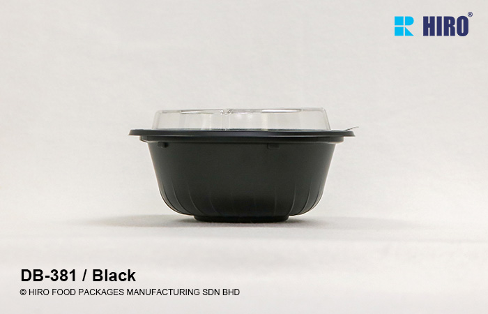 Donburi bowl DB-381 Black lid side