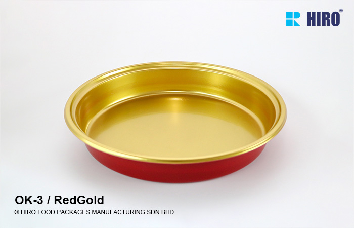 Sushi Platter OK-3 Red-Gold