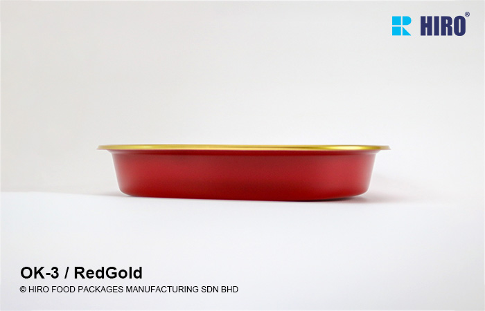 Sushi Platter OK-3 Red-Gold side