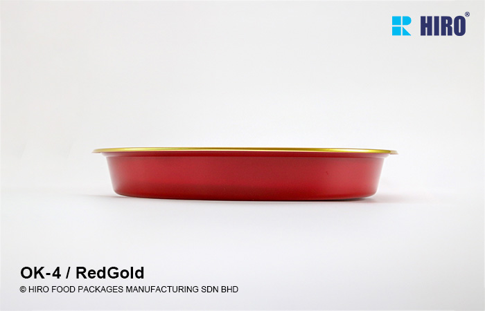 Sushi Platter OK-4 Red-Gold side