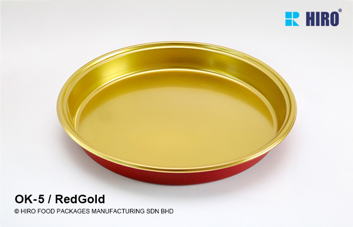 Sushi Platter OK-5 Red-Gold