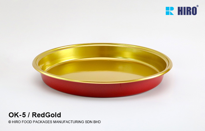 Sushi Platter OK-5 Red-Gold