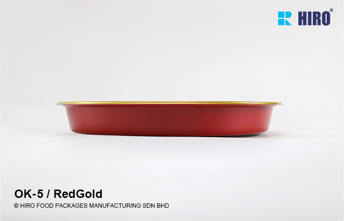 Sushi Platter OK-5 Red-Gold side