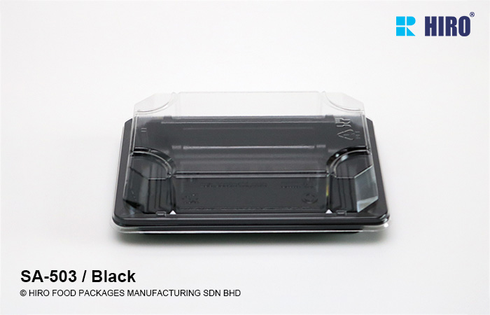 Sushi Tray SA-503 Black Lid