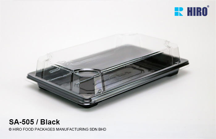 Sushi Tray SA-505 Black Lid